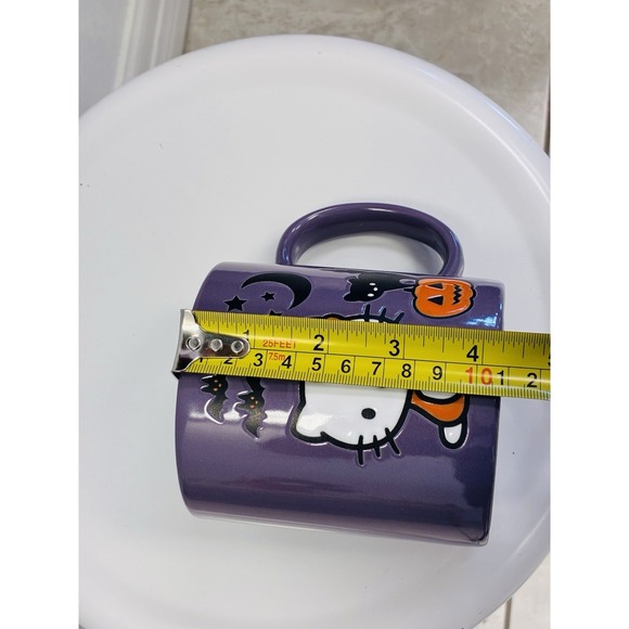 Hello Kitty Purple Coffee Mug With Bats Brand New Never Used Out Of Box - Picture 3 of 5